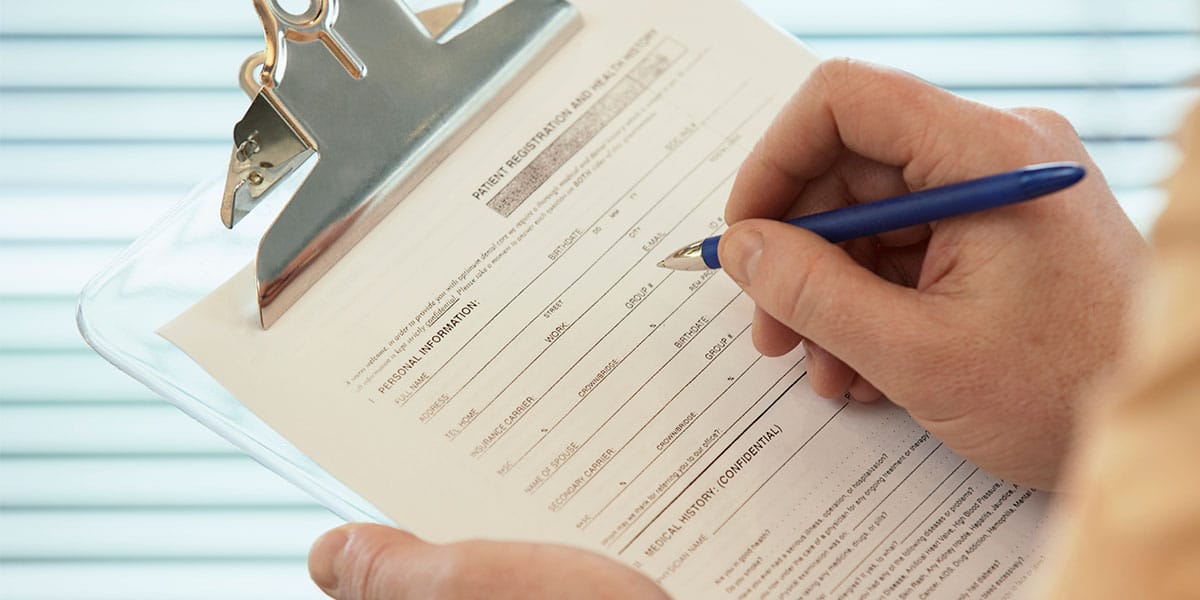 Patient forms decorative image